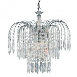 741-1627 Vincenza LED 3 Light Crystal Ceiling Light 