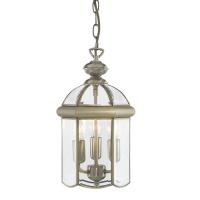 741-1642  LED 3 Light Lantern Antique Brass