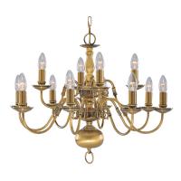 741-1844 Flora LED 12 Light Ceiling Light Antique Brass