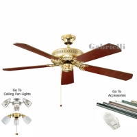 Fantasia 110019 Classic 52 inch Classic Ceiling Fan Polished Brass