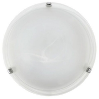 158-2005  LED Large Flush Ceiling Light Polished Chrome