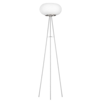 158-2368  LED Designer Lighting Modern Floor Lamp Nickel Frosted