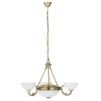 158-2489  LED 5 Light Ceiling Light Antique Brass