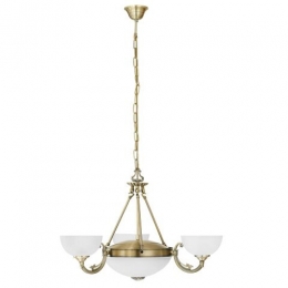 158-2489  LED 5 Light Ceiling Light Antique Brass 