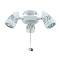 207-262  Sorrento Ceiling Fan Light Gloss White