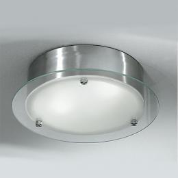 211-315 Bathroom Lighting LED Bathroom Flush Ceiling Light Satin Nickel 