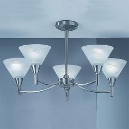 211-3424 Gisela LED 5 Light Ceiling Light Satin Nickel 