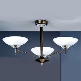 212-375 Flavia LED 3 Light Ceiling Light Bronze 