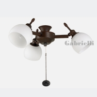 207-3836  Florence Ceiling Fan Light Chocolate Brown