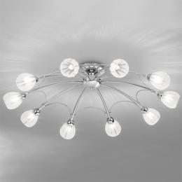 212-3975 Cheli LED 10 Light Ceiling Light Chrome 