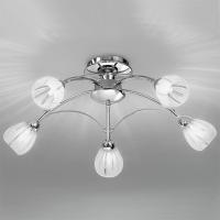 212-3976 Cheli LED 5 Light Ceiling Light Chrome