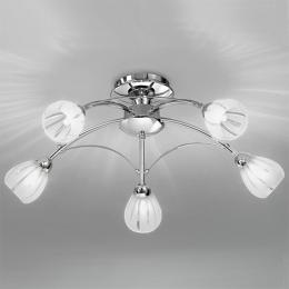 212-3976 Cheli LED 5 Light Ceiling Light Chrome 