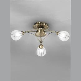 212-3978 Cheli LED 3 Light Ceiling Light Bronze 