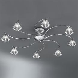 212-4024 Tonoli LED 8 Light Ceiling Light Polished Chrome 