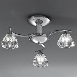 212-4028 Tonoli LED 3 Light Ceiling Light Polished Chrome 