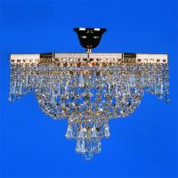 340-4085  LED 3 Light Crystal Chandelier Gold Plated