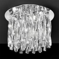 211-4148 Gianni LED 4 Light Chrome and Twisted Glass Ceiling Light