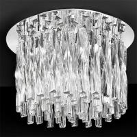 211-4149 Gianni LED 8 Light Chrome and Twisted Glass Ceiling Light