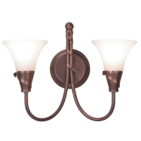 180-4236 Emilio LED 2 Light Wall Light Copper Patina