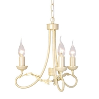 180-4245 Ottavio LED 3 Light Ceiling Light Ivory and Gold