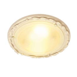 180-4251 Ottavio LED Flush Ceiling Light Ivory and Gold 