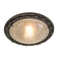 180-4252 Ottavio LED Flush Ceiling Light Black and Gold