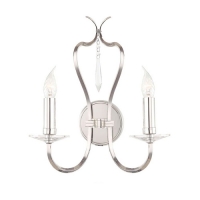 180-4254 Pinardi LED 2 Light Wall Light Polished NIckel