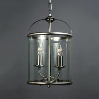 338-4281  LED 2 Light Lantern Satin Chrome