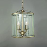 338-4283  LED 4 Light Lantern Antique Brass