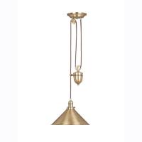 180-4295 Portelli LED Rise and Fall Pendant Light Antique Brass