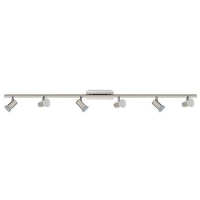 158-4344  LED 6 Light Spotlight Nickel Matt