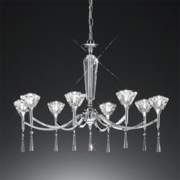 212-4386 Danzi LED 8 Light Ceiling Light Chrome 