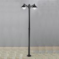 211-4513 Santoro LED Outdoor Lamp Post Matt Black