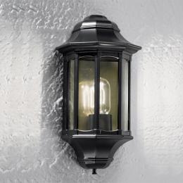 211-4559 Borelli LED Outdoor Half Wall Lantern Matt Black 