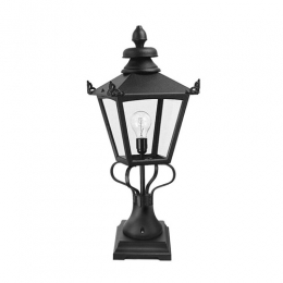 180-4566 Granelli LED Large Outdoor Pedestal Lamp Black 