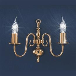 211-468 Daniele LED 2 Light Wall Light Polished Brass 