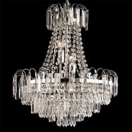 733-4826 Albini LED 6 Light Chandelier Polished Chrome 