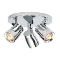 731-4931 Lavazza LED 3 Light Bathroom Ceiling Light Polished Chrome