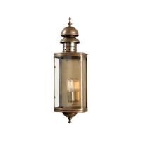 180-5118 Degano LED Outdoor Period Wall Lantern Aged Brass