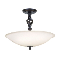 180-5207 Peppino LED Semi-Flush Ceiling Light Black