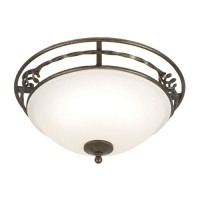 180-5209 Peppino LED Flush Ceiling Light Black Gold