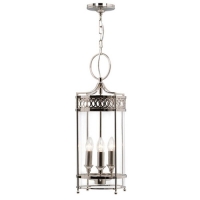 180-5222 Guardini LED 3 Light Lantern Polished Nickel