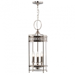 180-5222 Guardini LED 3 Light Lantern Polished Nickel 