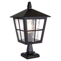 180-5297 Canali LED Period Outdoor Pedestal Lantern Black