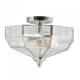 180-5304 Olmo LED Semi-Flush Ceiling Light Polished Nickel 