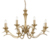 733-5890 Grabbi LED 8 Light Ceiling Light Antique Brass