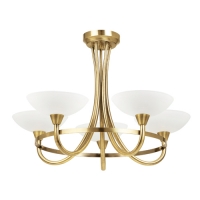 734-5964 Cervelli LED 5 Light Ceiling Light Antique Brass