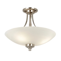 734-5997 Victoria LED Semi-Flush Ceiling Light Satin Chrome