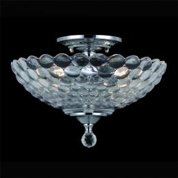 340-6044  LED Semi-Flush Ceiling Light Polished Chrome 