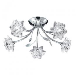 741-6562 Belli LED 5 Light Semi-Flush Ceiling Light Polished Chrome 